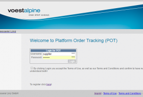 Voestalpine POT Platform Order Tracking by AXAVIA